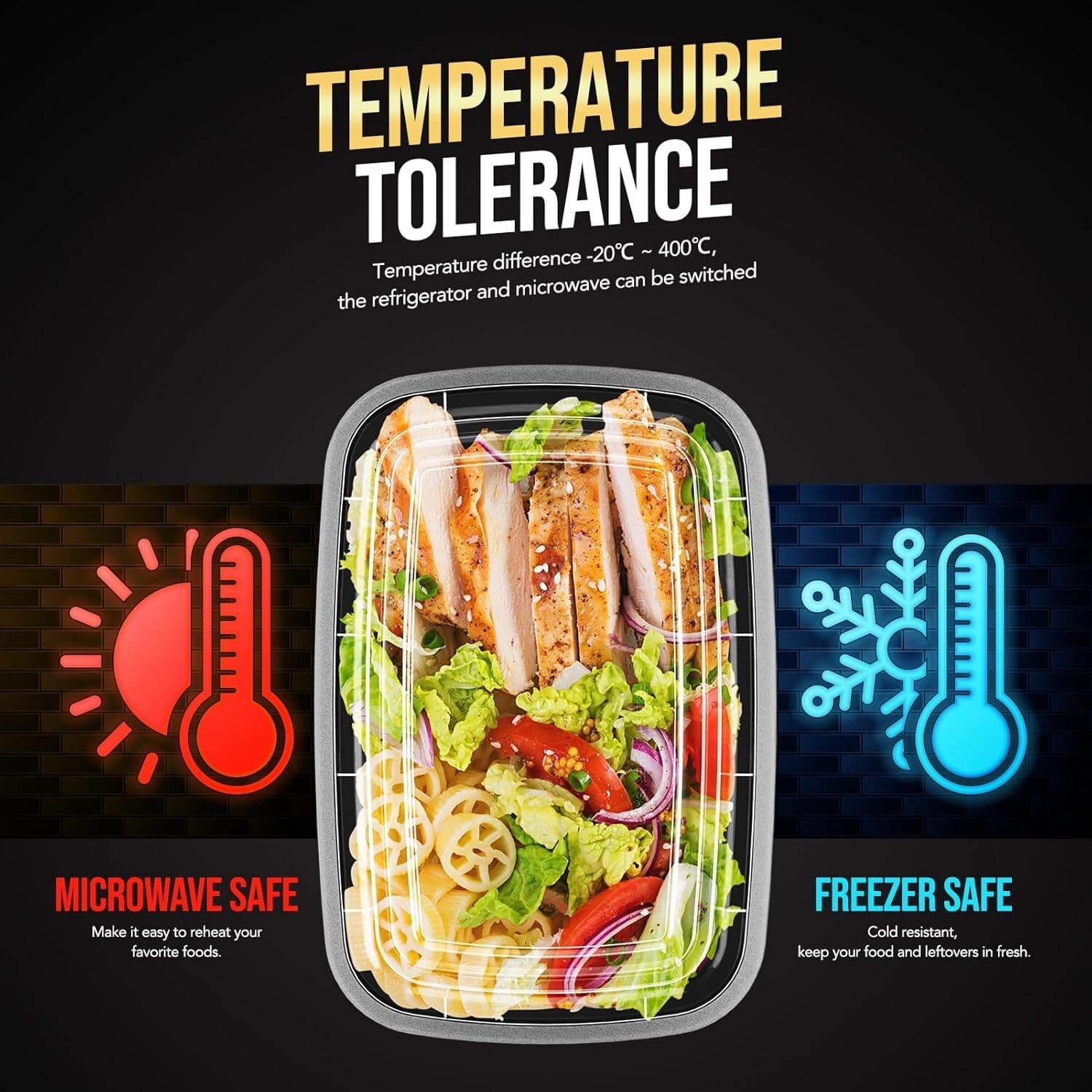 150 Pack 30 oz Plastic Food Containers To Go Containers For Lunch/Takeout US 4