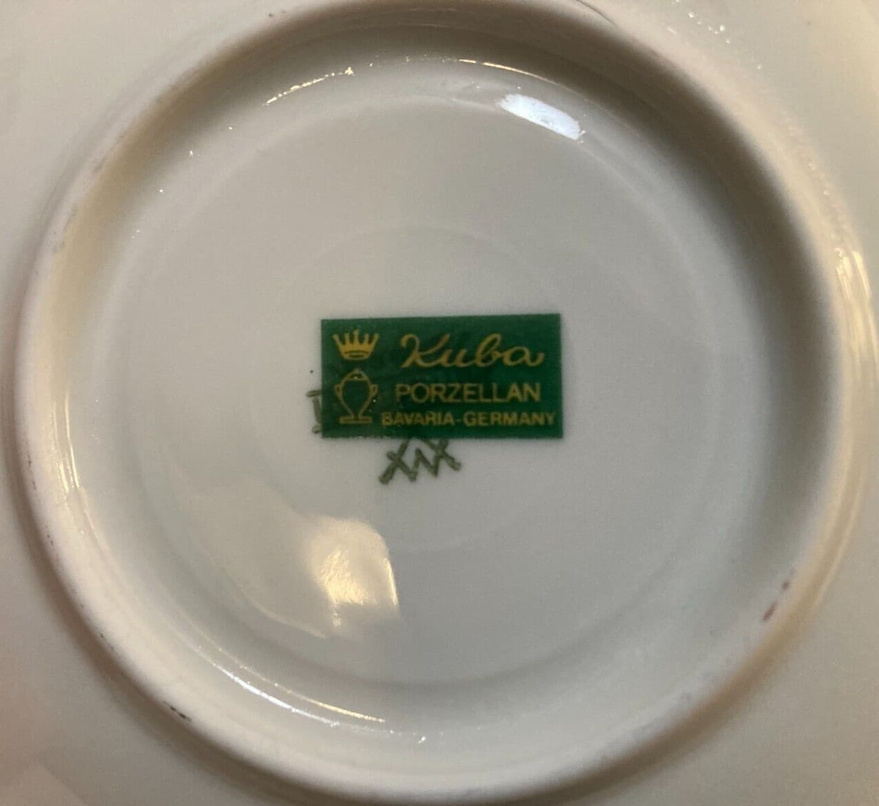 Kuba Porzellan Bavaria Germany Espresso Demitasse Cup & Saucer Set of Four Stamp 3