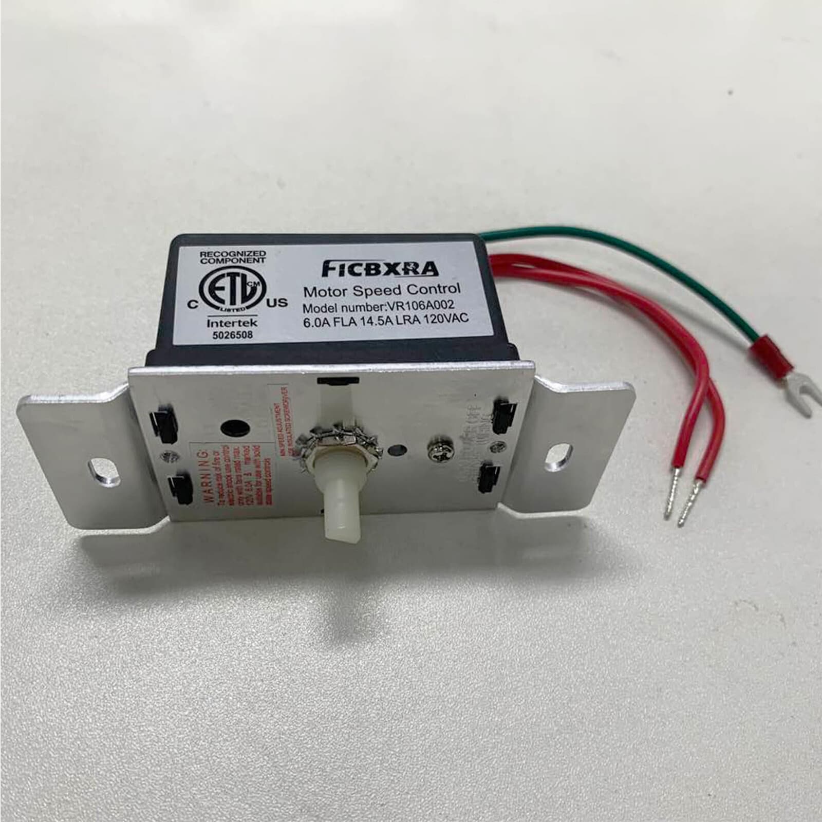 Speed Controller with On-Off Switch 120V AC 6.0 Amp Motor Variable Speed 3