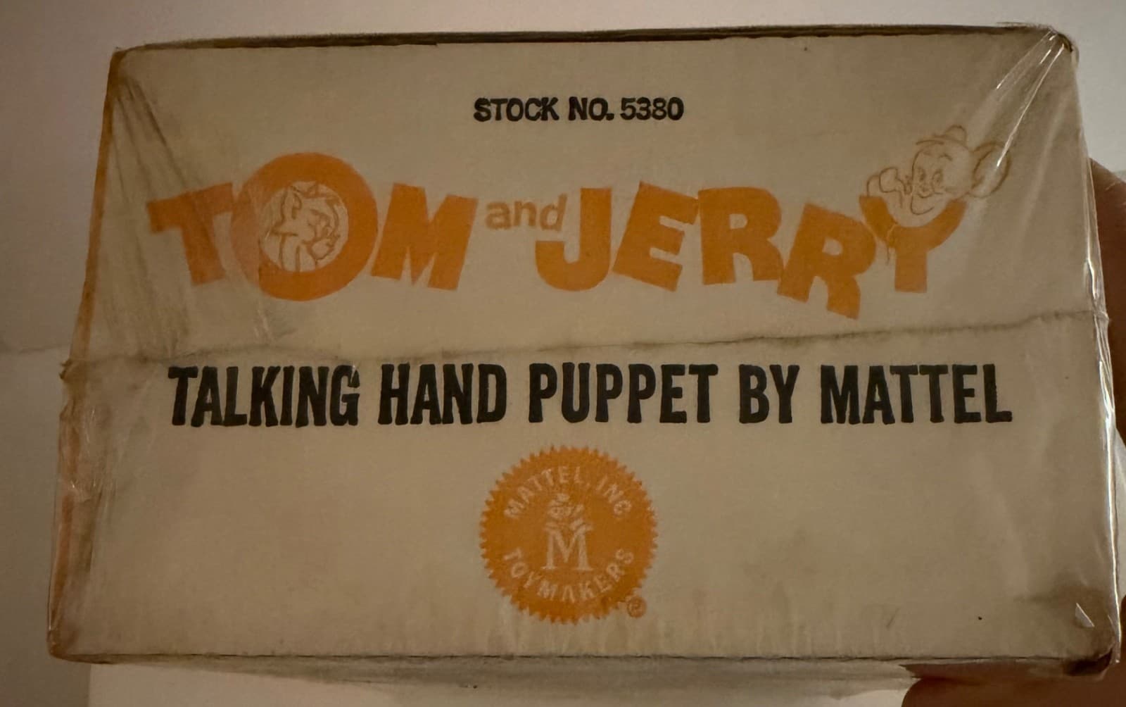 1965 ORIGINAL MATTEL TOM & JERRY TALKING HAND PUPPET MIB SEALED 3