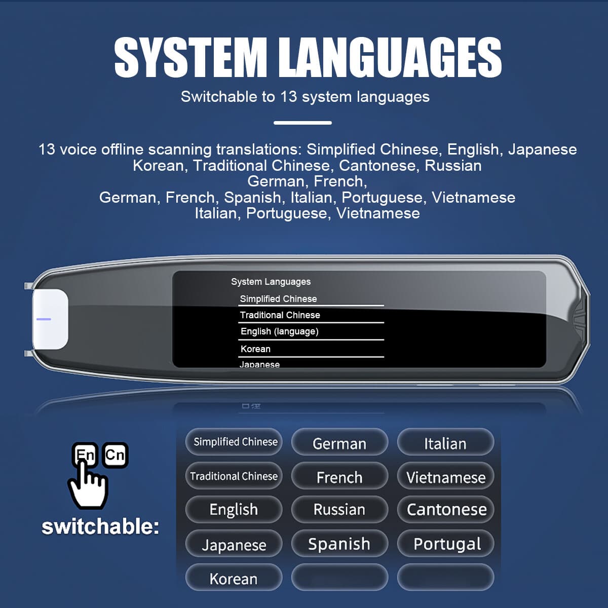 2025 Smart Scan Translator Pen Text Reading Pen 134 Language Translation Device 4
