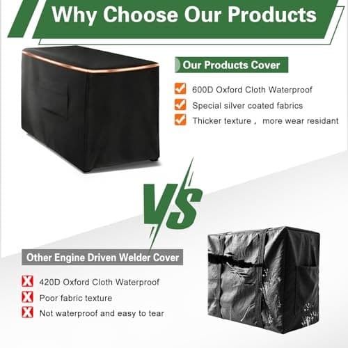 Engine Driven Welder Heavy Duty Cover compatible with Miller Welder  5