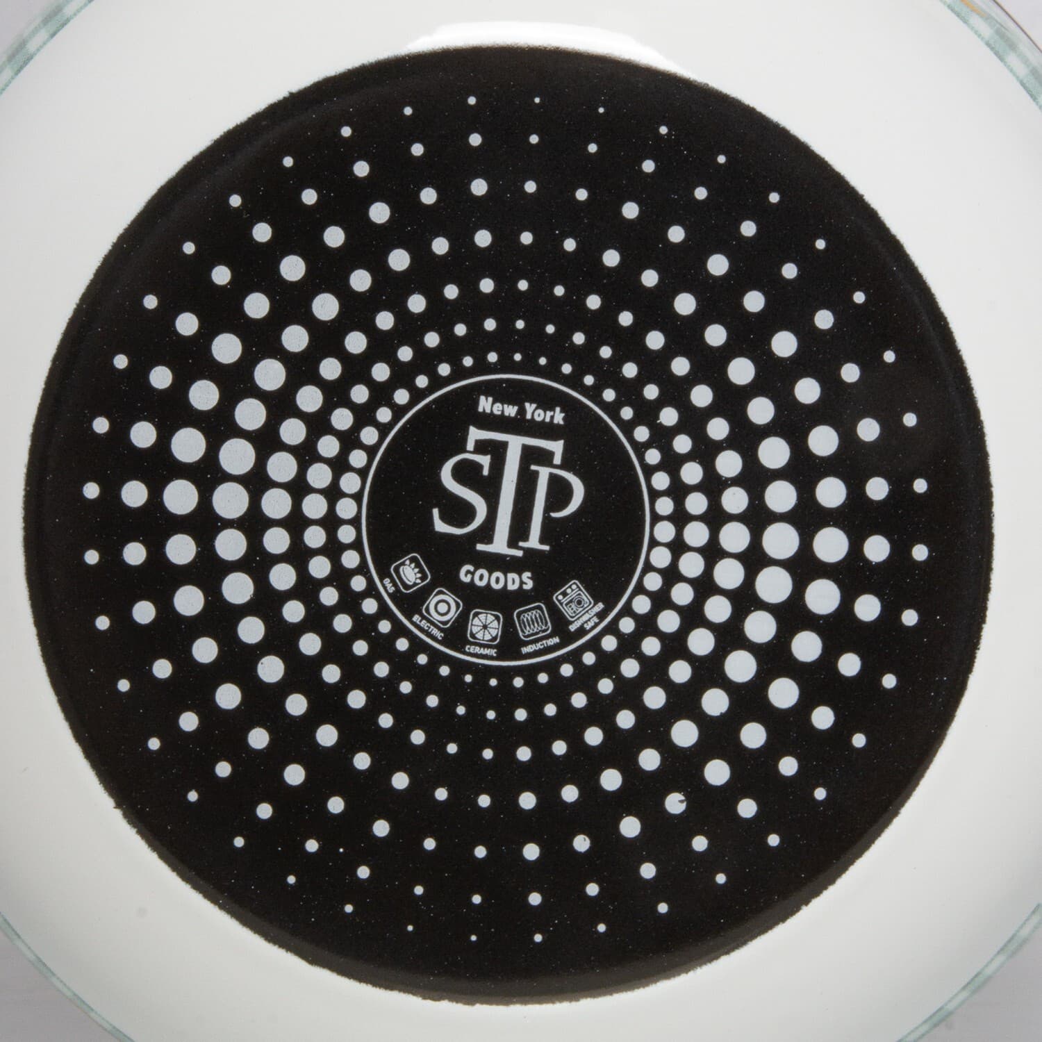 MUSHROOMS Enamelware Stockpot with Glass Lid, Enameled Cooking Pot 2.2 qt 2