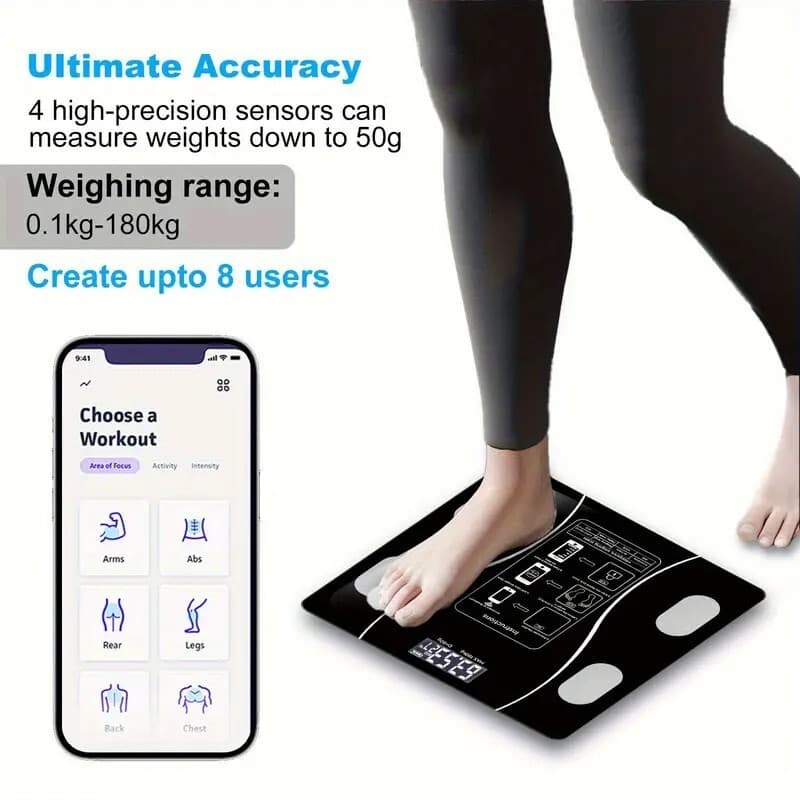 Digital Body Weight Scale – Smart Bathroom Scale with Step-On Tech, 400 lbs 4