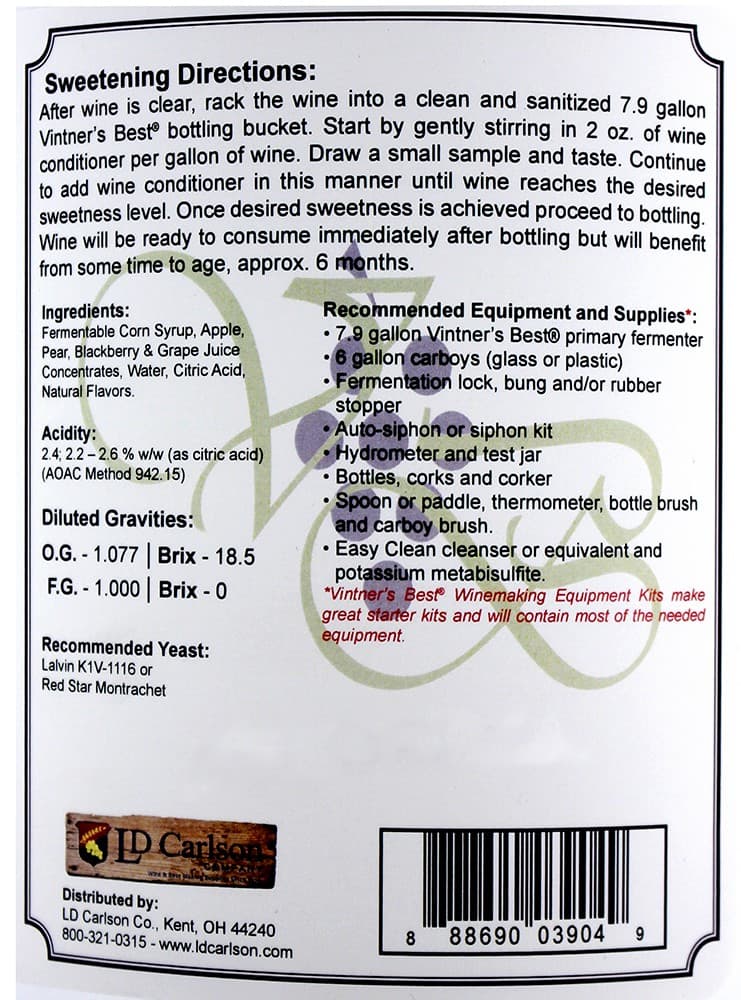 Vintners Best Fruit Wine Base - Blackberry - for Home Wine Making 2