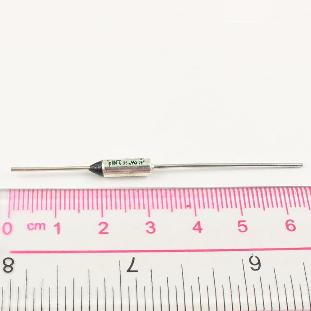 2Pcs AUPO Thermal Fuse Links BF184 Axial Lead TF Cutoff 184℃ 184 Degree 250V 10A 2