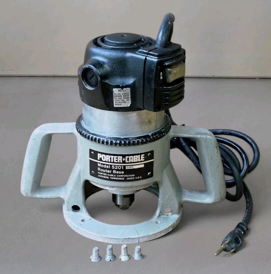 Porter Cable 3 1/4 HP Router Model 5202 EHD with 5201 Base