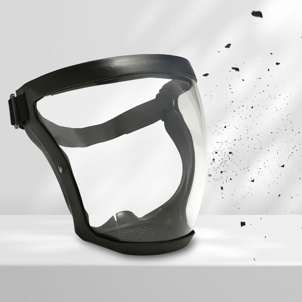 2xAnti-Fog Face Shield Protective Cover Transparent Full Shield Mask with Filter 6