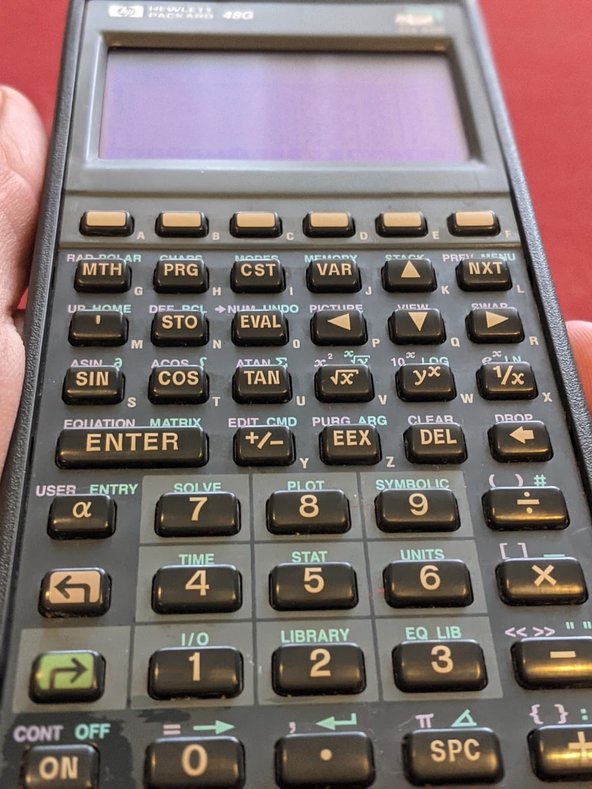 HP 48G Graphing Scientific Calculator 32K RAM Bezel Power 5