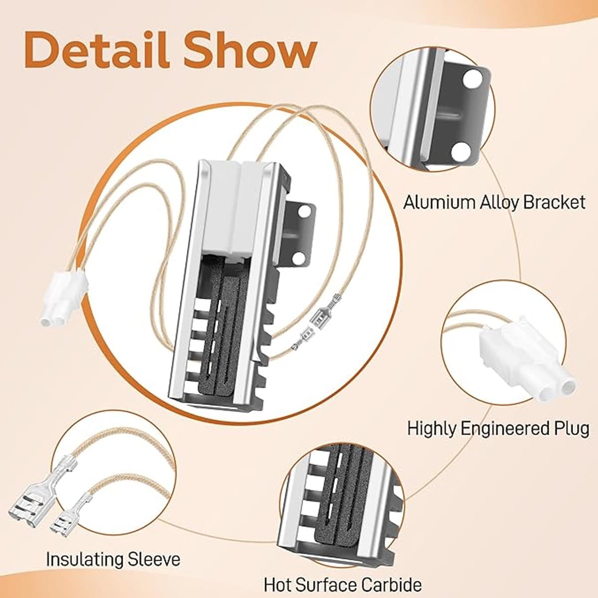 Gas Range Oven Igniter for Kenmore 79070502011, 79070502012, 79070502013 5