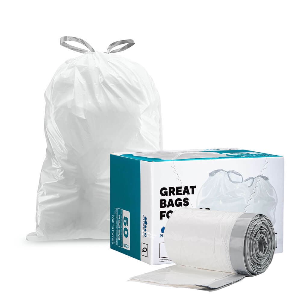 Plasticplace Custom Fit Trash Bags Compatible with simplehuman Code Q, 50 Count 2