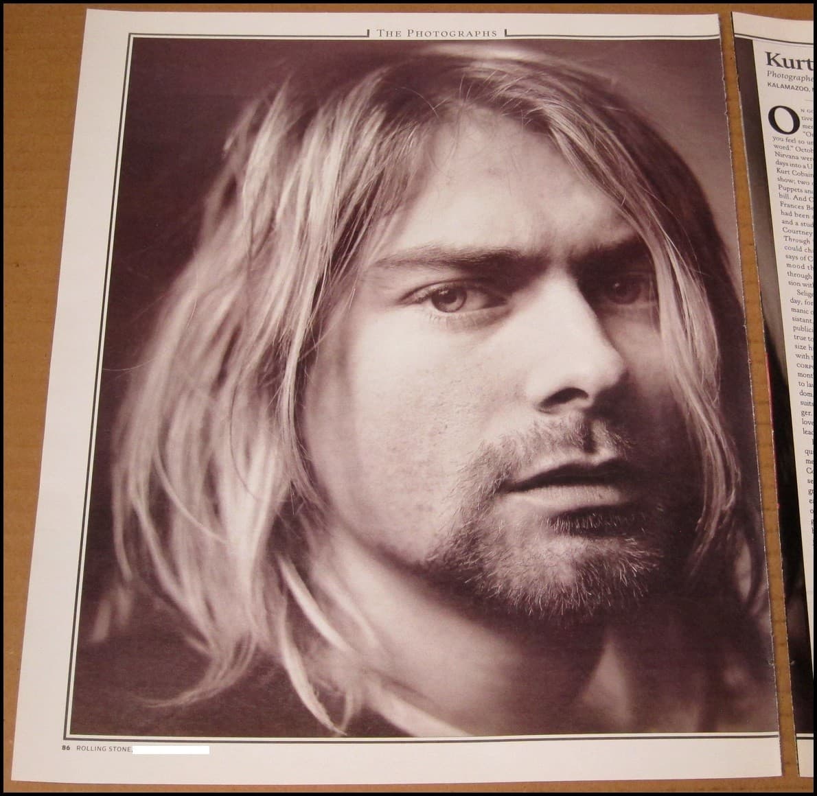 2004 Kurt Cobain Jim Morrison 2-Page RS Photos Mark Seliger Joel Brodsky Photo 3