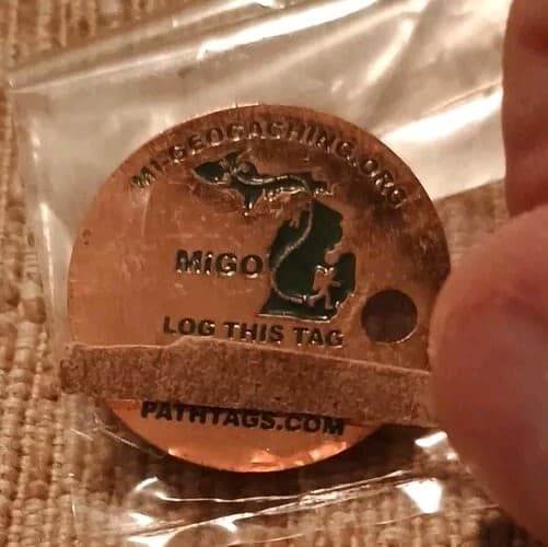 Rare MiGO Copper Harbor MI Pathtag 2