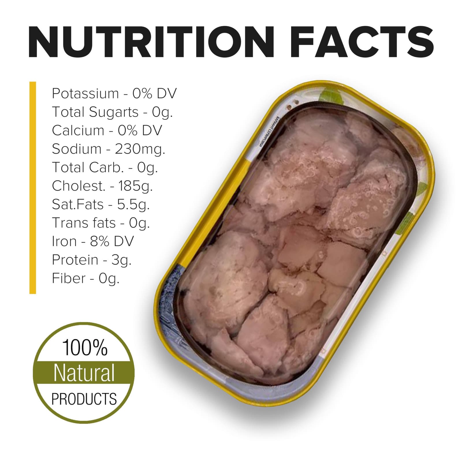 Cod Liver in Own Oil 4.27oz/ 121g From Iceland (Pack 6) 5