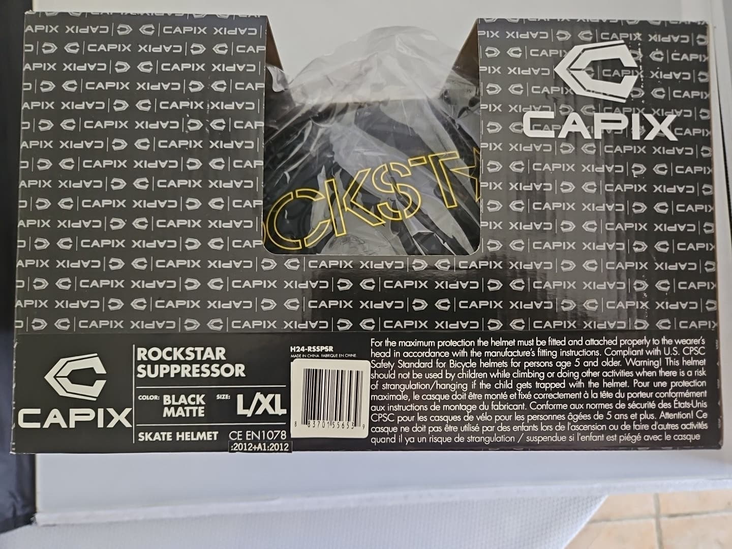 CAPIX ROCKSTAR SUPPRESSOR  SKATE hELMET L/XL FREE SHIPPING 2