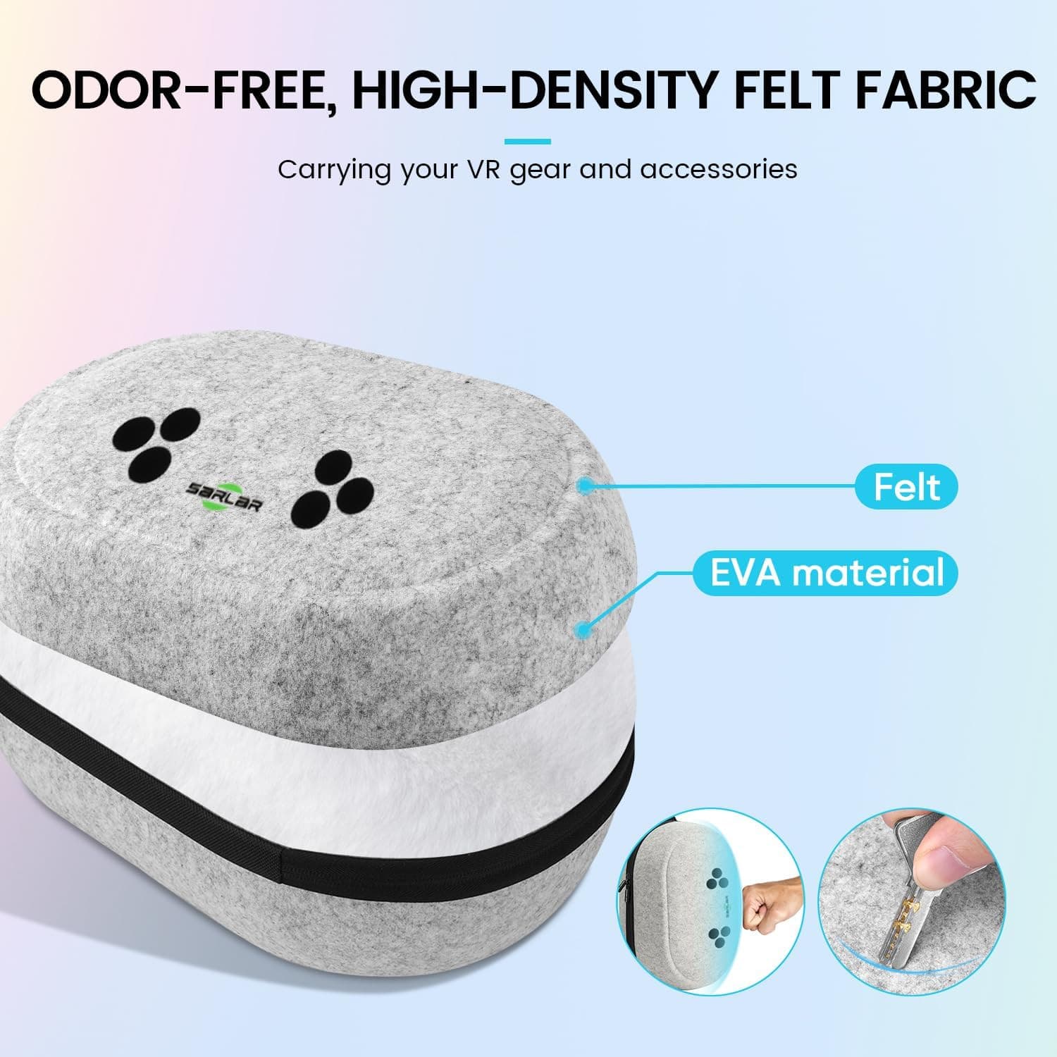 Hard Carrying Case for Meta Quest 3/Quest 3S/Oculus Quest for Travel and Stroage 5