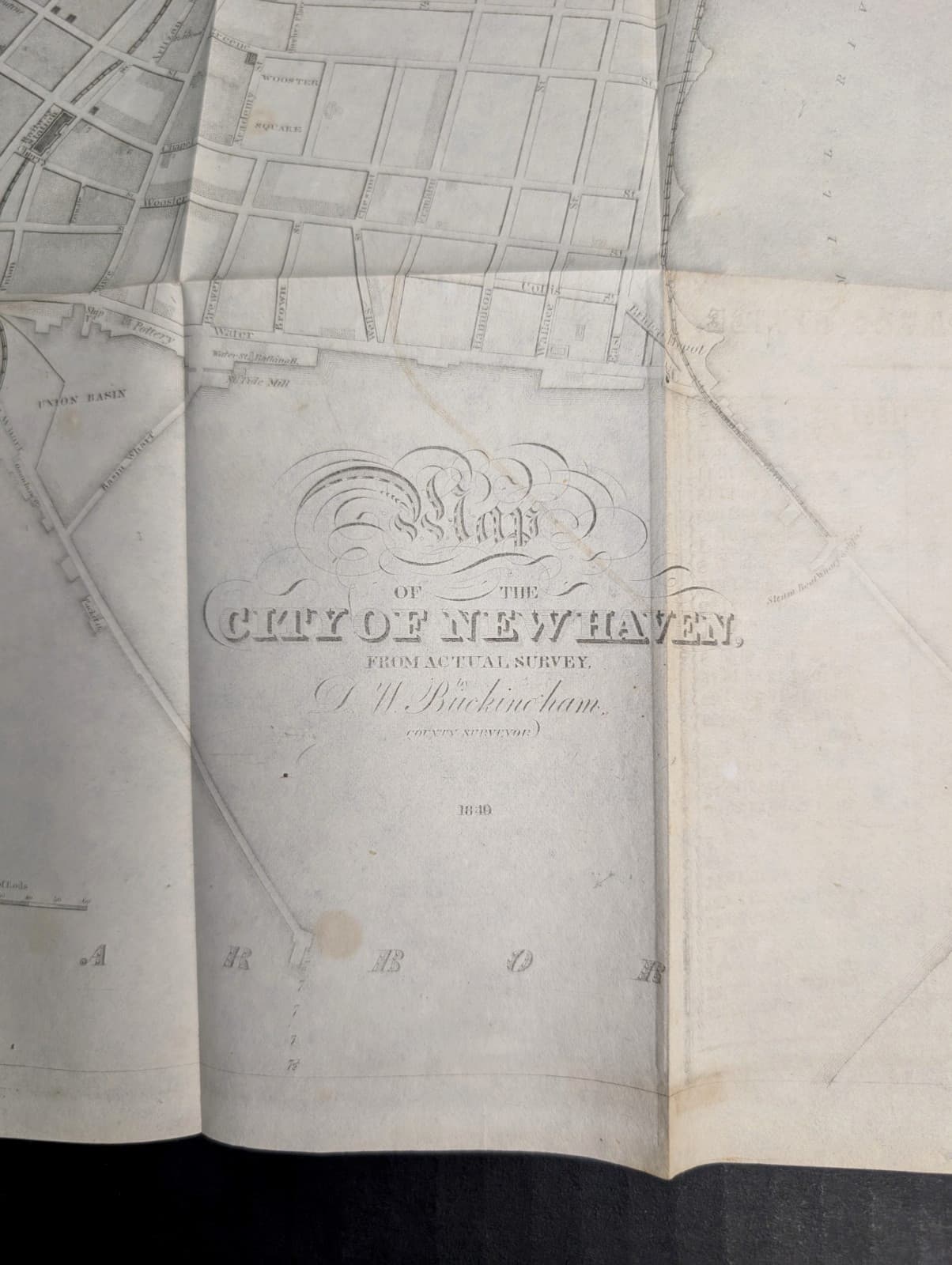 1850-51 Benham's City Directory New Haven, Connecticut with MAP 5