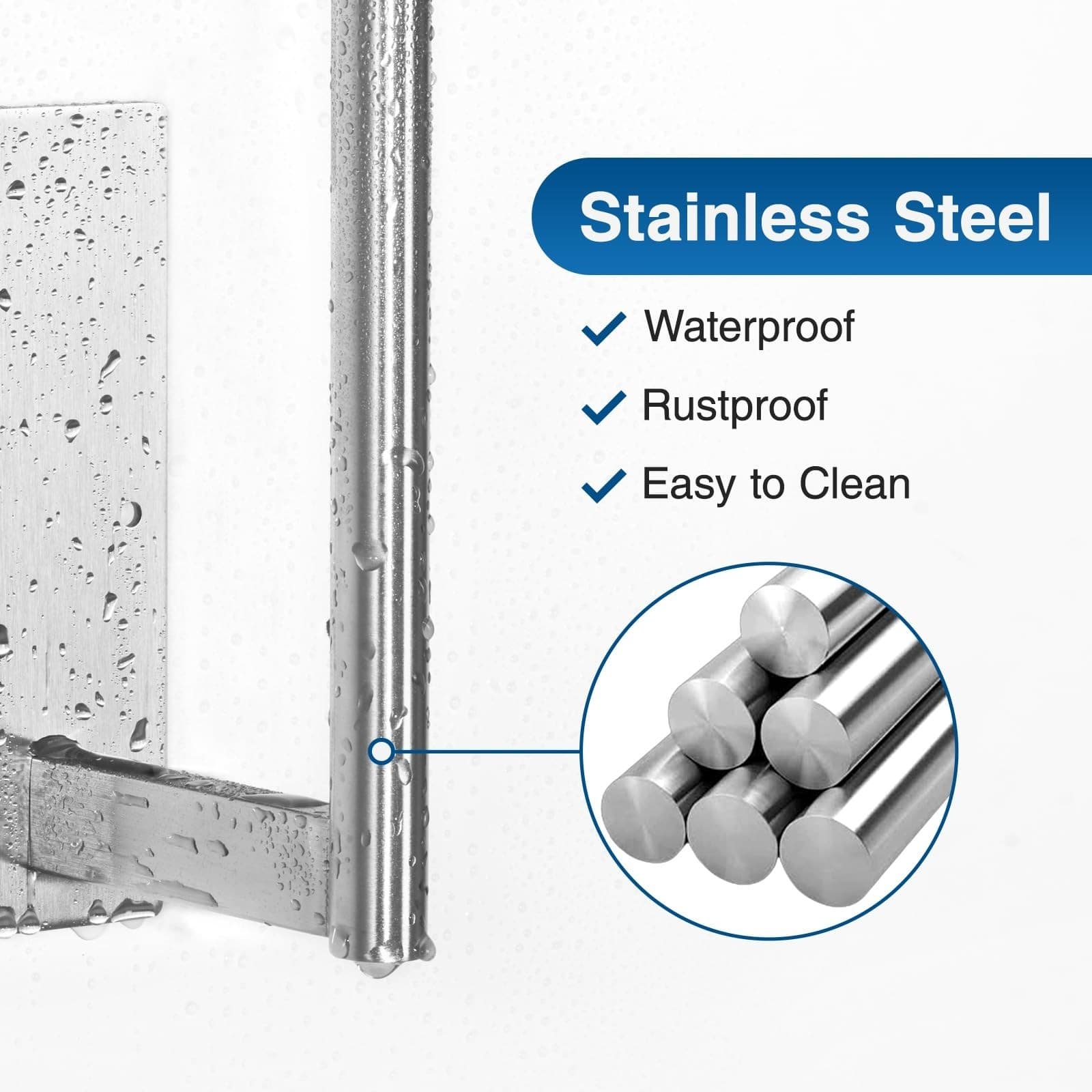 Paper Towel Holder Wall Mount Under Cabinet Stainless Steel Kitchen Organizer US 3