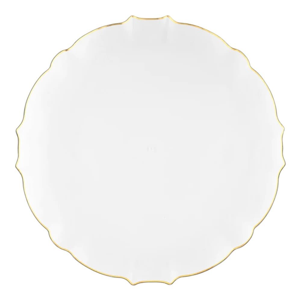 LUXE Collection: Premium Heavyweight Disposable Plastic Plates for Parties