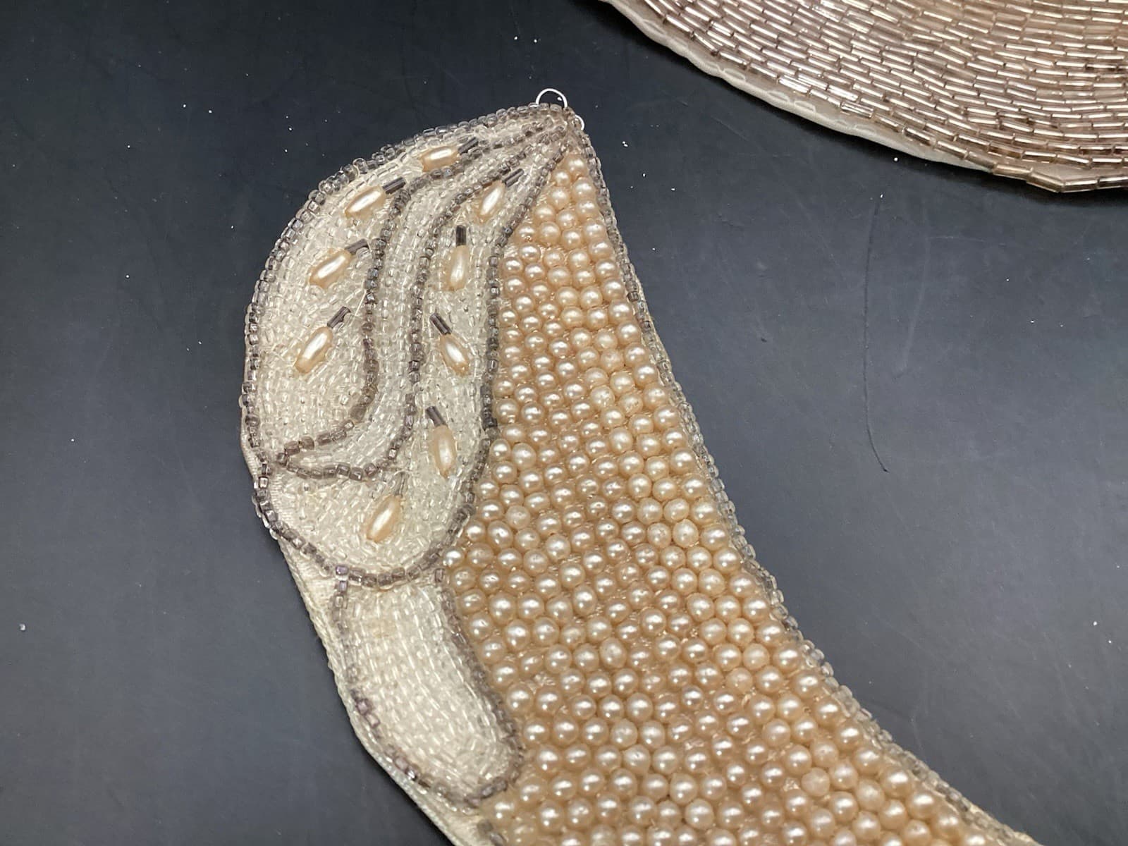 Lot Of 4 Vintage Beaded And Lace Collar And Wrist Trims 3