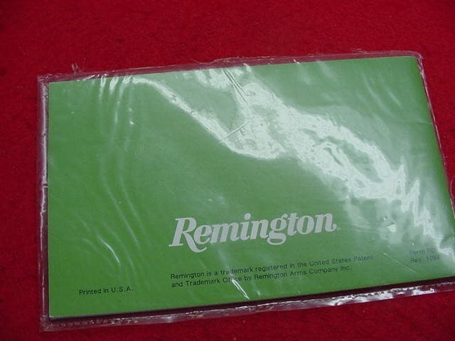 Remington Model 870-Shotgun Instruction/Owners Manual- New !! 3