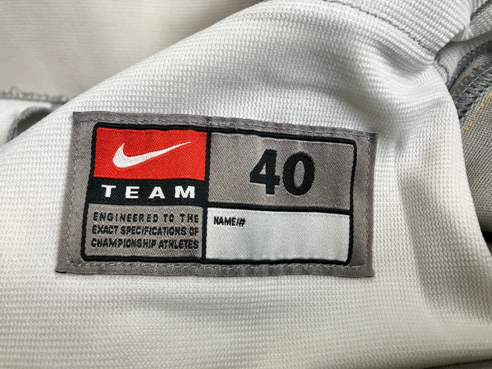 Nike Dri-Fit Men's Baseball/Softball Pants Grey with Black/Gold Piping  4