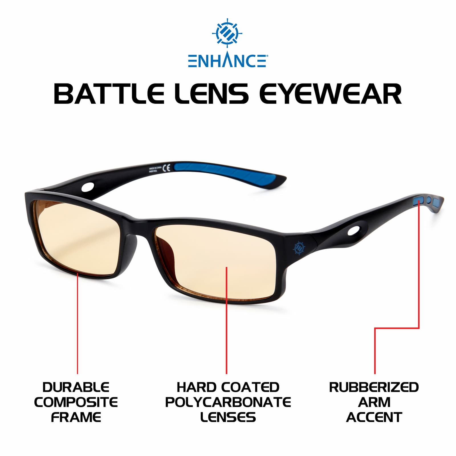ENHANCE Battle Lens Clip On Blue Light Blocking Glasses Lens - Reduce Eye Strain 2