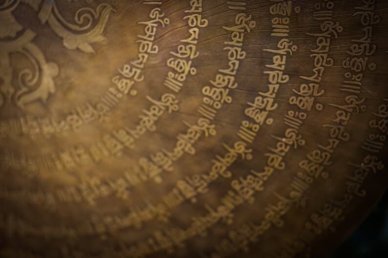 GONG18 Inches for sound healing,meditation, Hand made Hand carving Made in Nepal 4