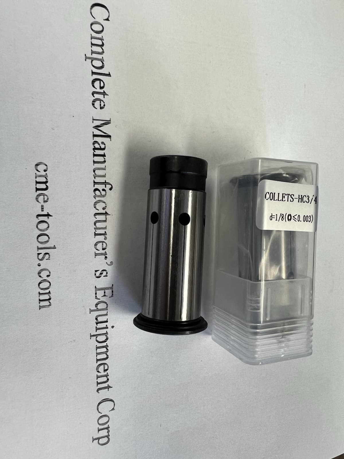 6pcs 3/4” Hydraulic Chuck Reduction Sleeves 1/8” to 5/8” 3