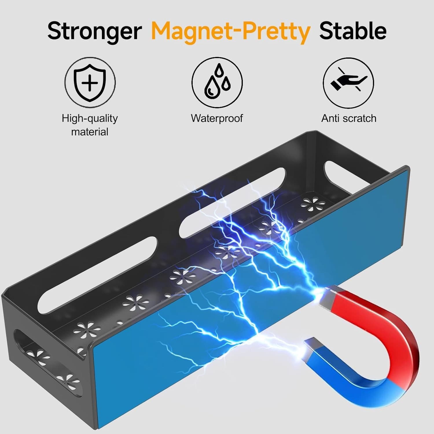 4 Pack Magnetic Spice Rack for Refrigerator, Spice Rack Organizer, Moveable Magn 4