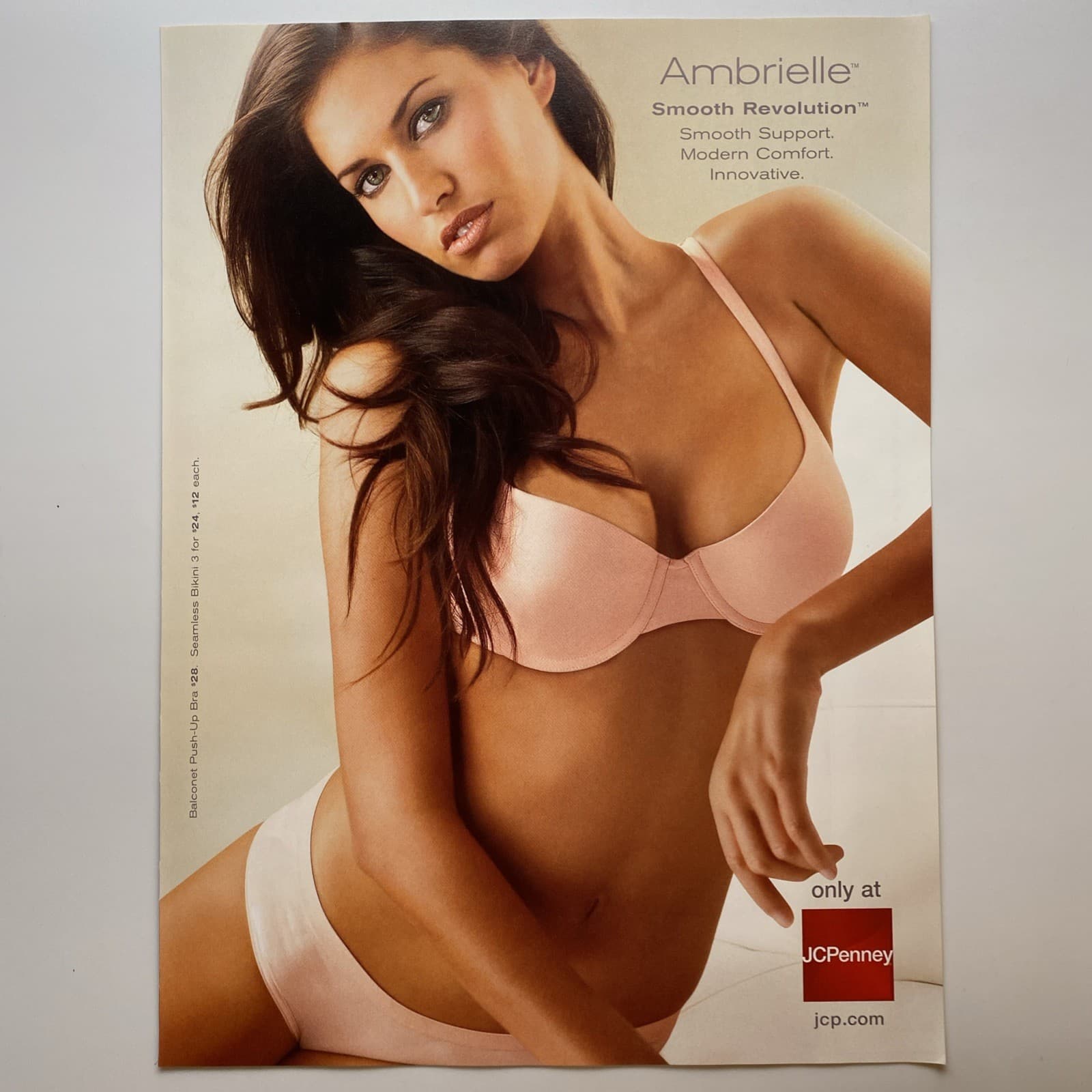 2007 Ambrielle Lingerie 4 pg PRINT AD JCPenney Sexy Blonde Brunette Beauty Art 5