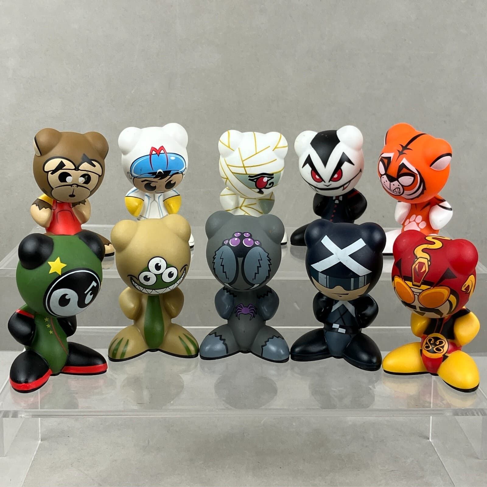 Mattel UB Funkeys 10pc Figure Lot - Speed Racer Webley Yang Boggle RAJ etc.