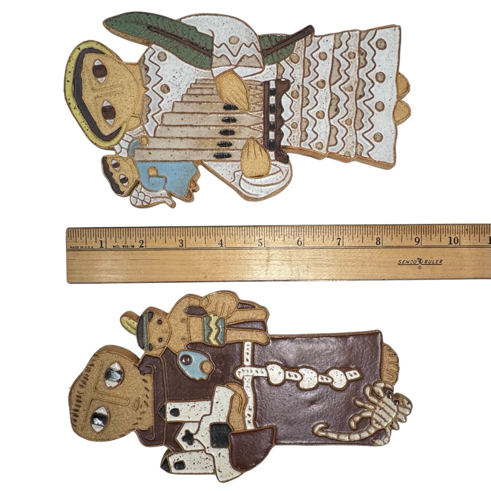 St. Andrews Abbey Ceramic Wall Hangings St. Cecilia & St. Francis Of Assisi 4