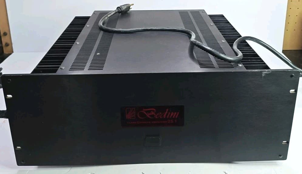 Bedini 25/25 1 Meg Class A 2 Channel Amplifier RARE Working Signed