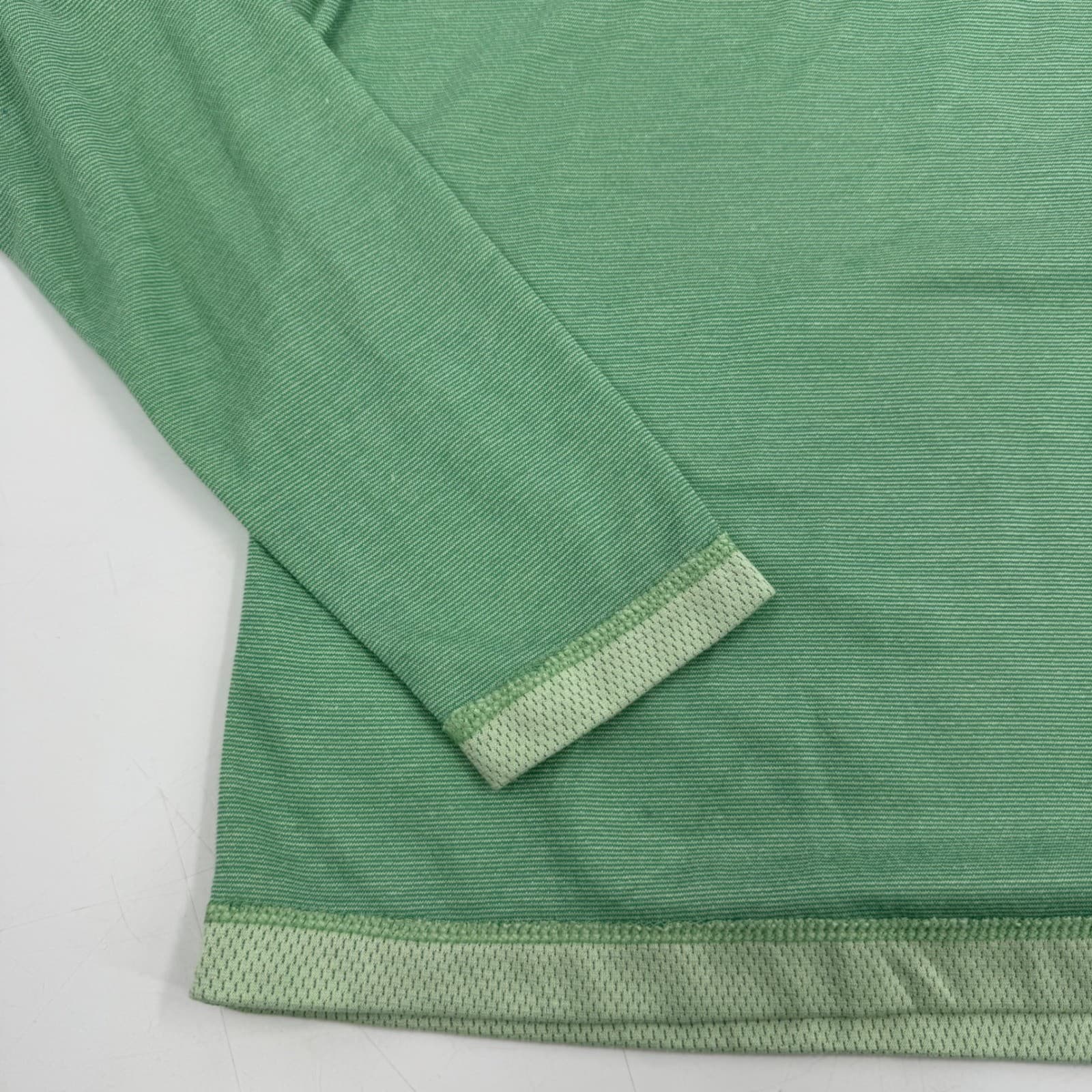 Patagonia Capilene Cool Lightweight Green 1/4 Zip Pullover Shirt Mens Size M 3