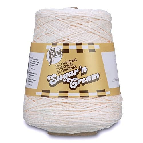  Sugar'n Cream Cotton Cone Yarn, 14 oz, 1 Cone Soft Ecru 2