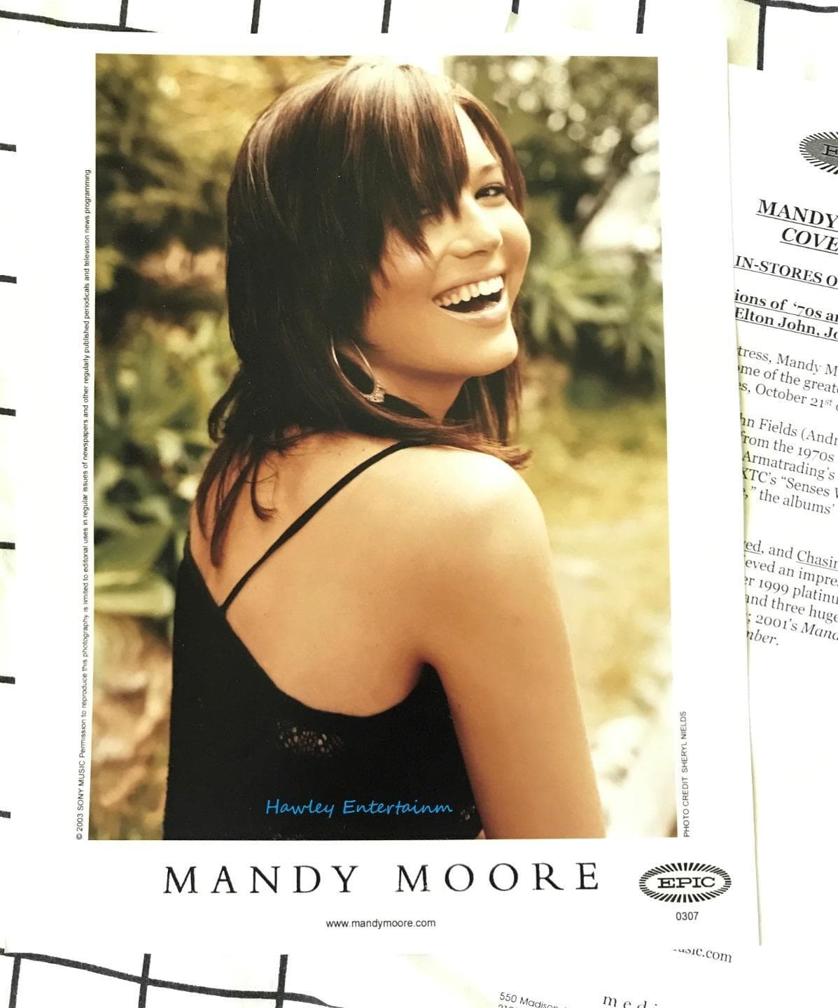 Mandy Moore 2003 Coverage Promo Photo Media Info 8x10