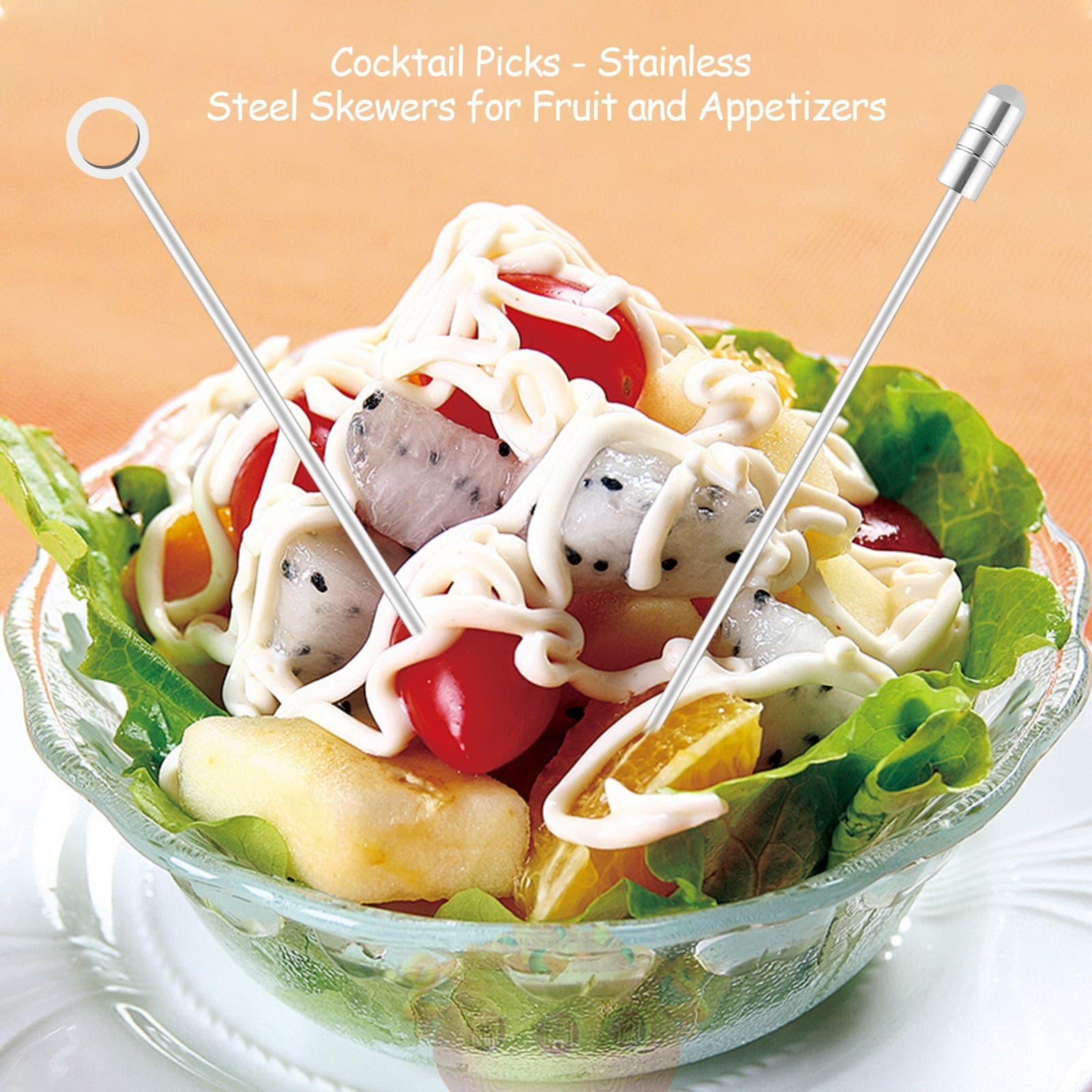 15 PCS Stainless Steel Cocktail Picks Martini Picks Set 6