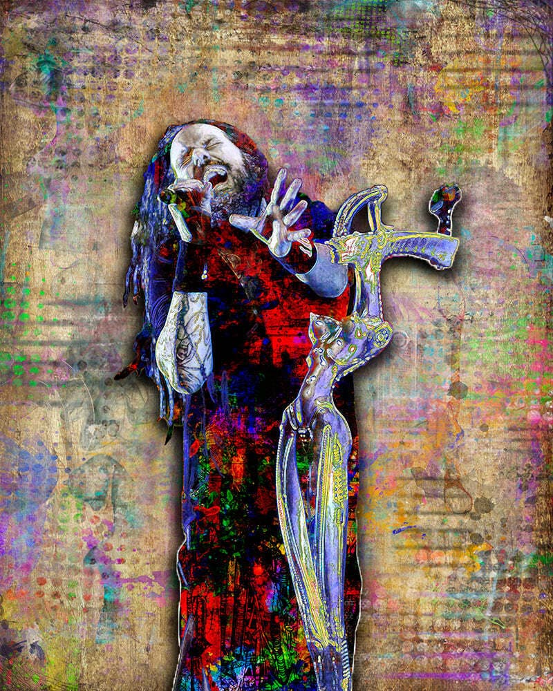 Jonathan Davis of KORN Poster, K.O.R.N. Gift, Korn Tribute Fine Art Free Ship US 4