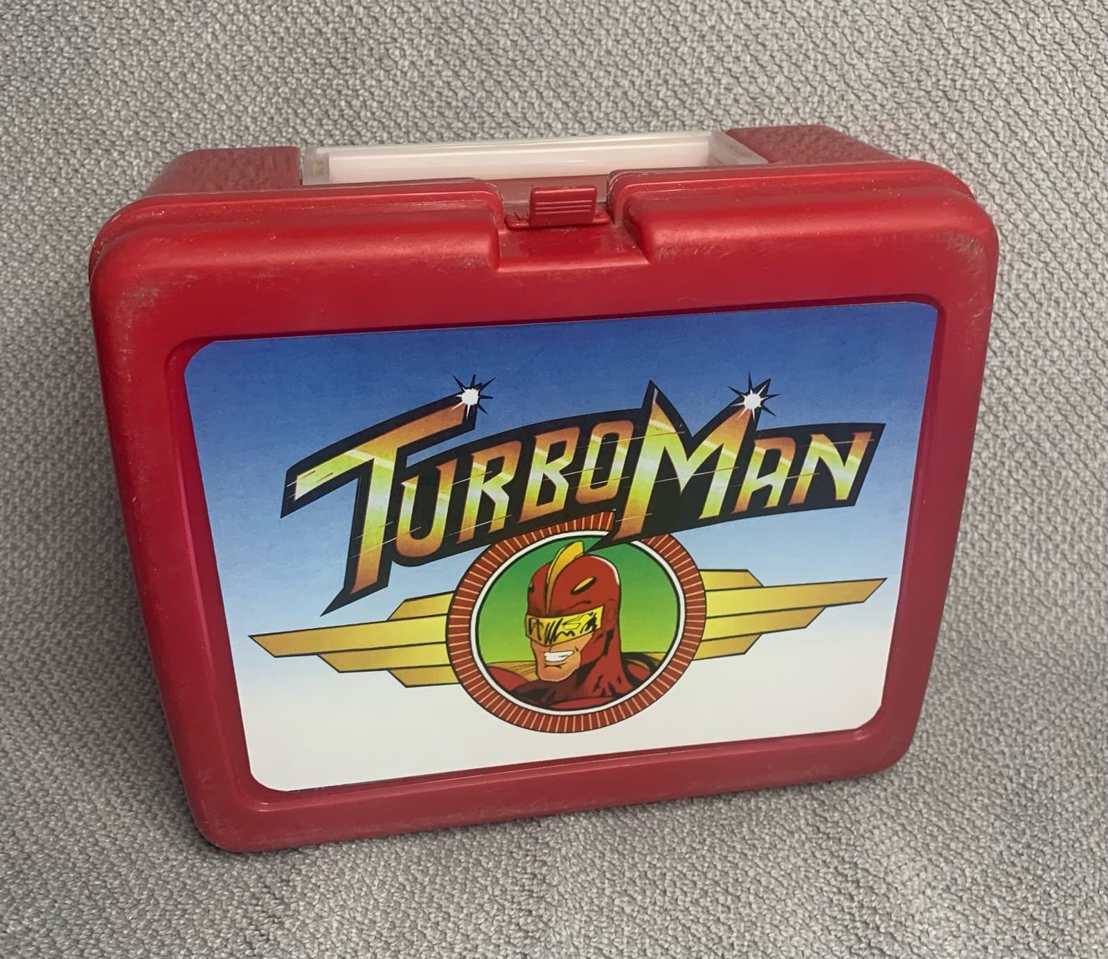 1996 Jingle All The Way - Turbo Man custom Lunchbox Label - prop replica 2