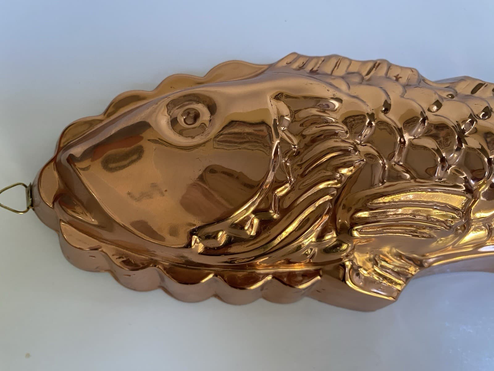 Exceptional Copper Fish Mold, 12”. , Great Condition Sturdy 3