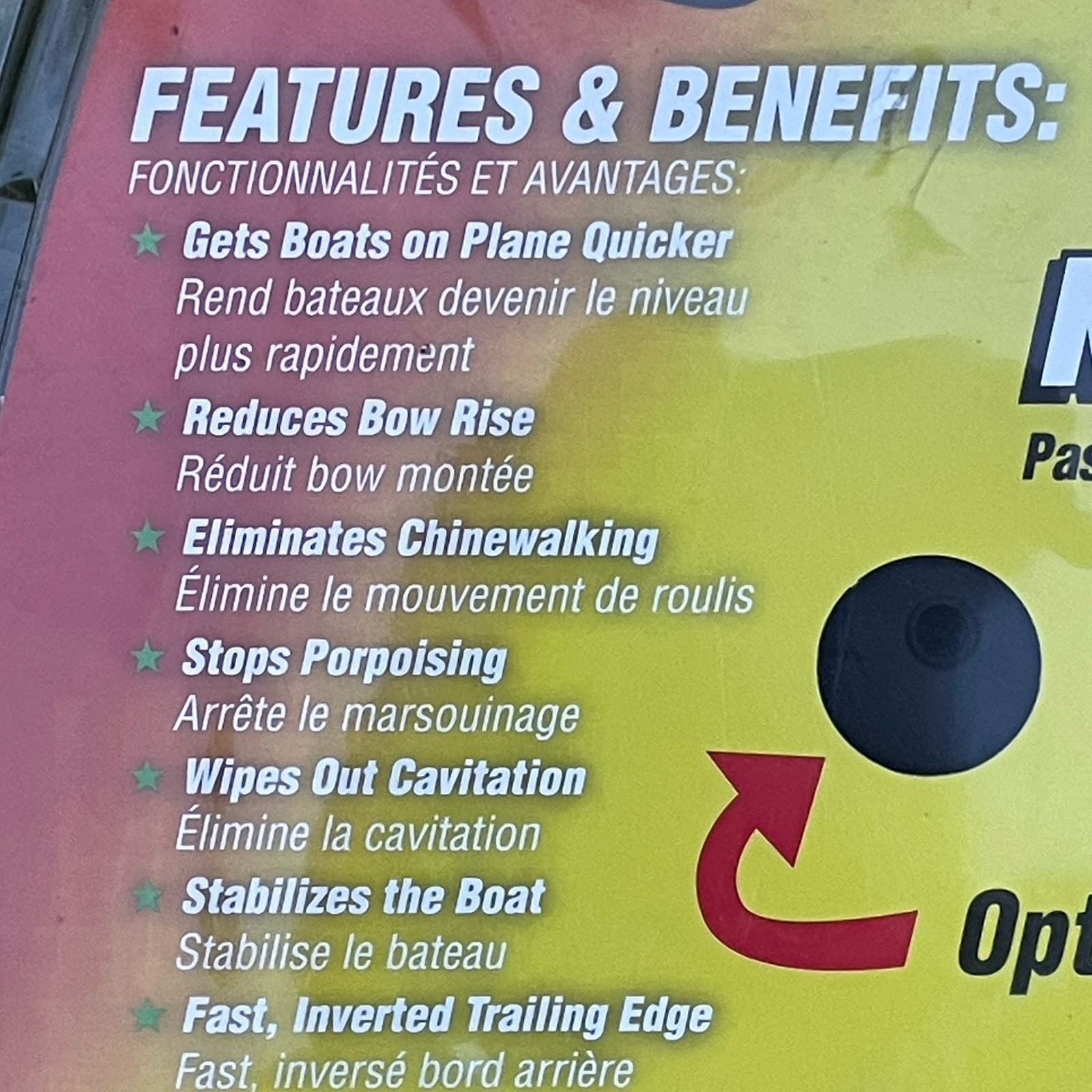 STINGRAY STINGER No Drill 4 to 300 hp Stabilizes Boat, Saves Fuel, Plane Quicker 5