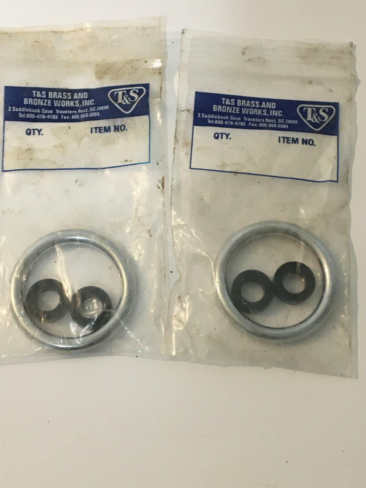 T&S Brass Spray Valve Hold Down Ring Chrome, 000907-45 (2 PK) 2