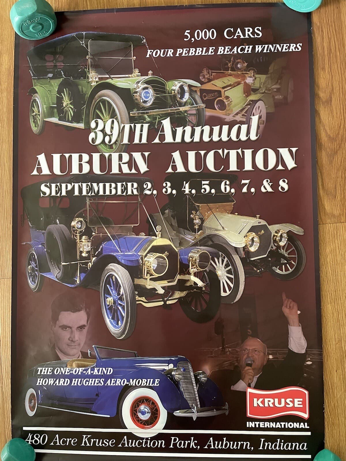 2009 Auburn Howard Hughes Automobile 39th Annual AUCTION KRUSE POSTER Indiana 5