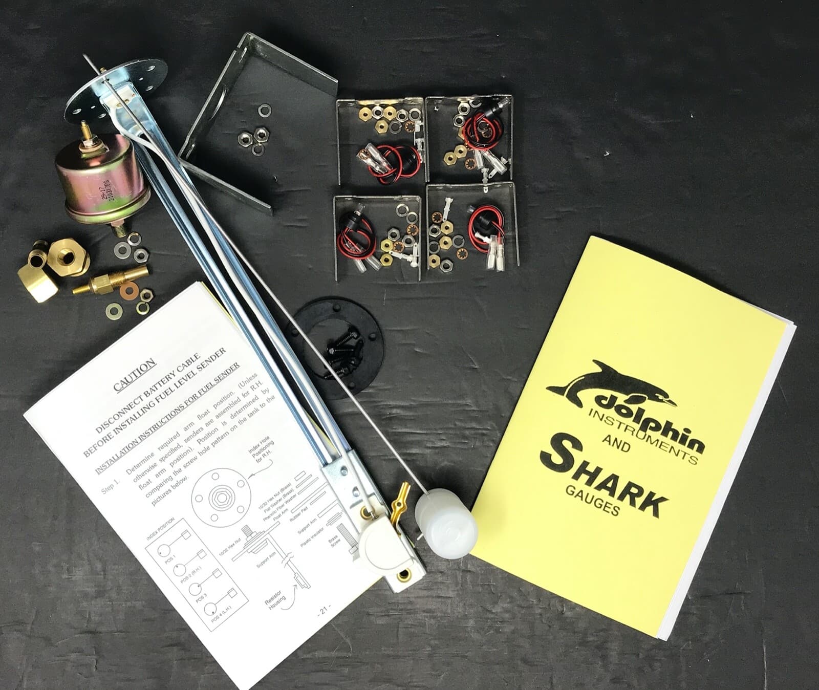 5 Gauge Set Dash Street Rod Hot Rod Universal  Mechanical Black 4