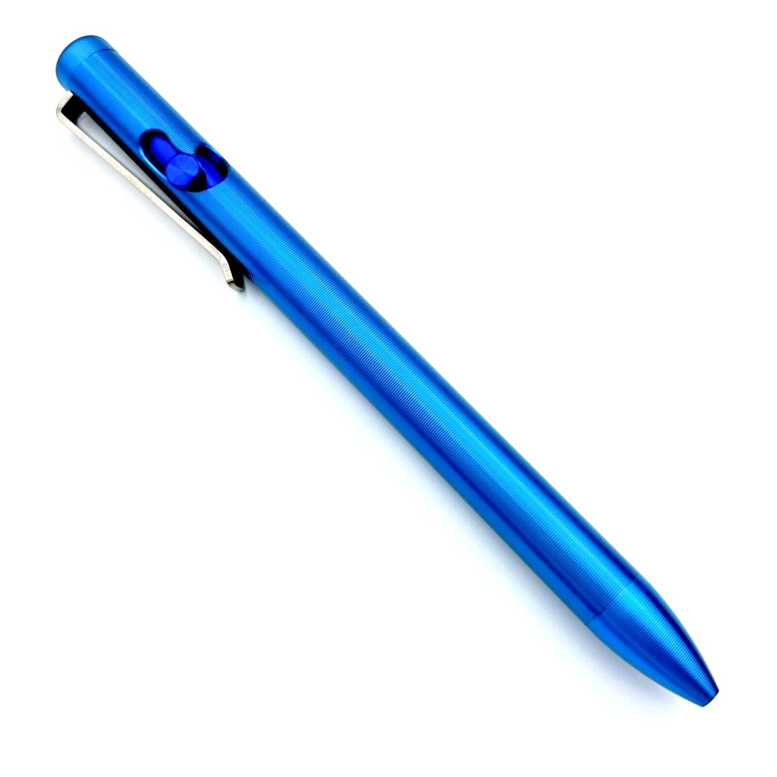 Tactile Turn - Titanium Bolt Action Standard Size Pen 29v Blue Ano Color  [5.6"] 3