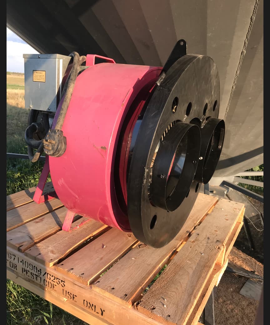 Grain Drying:  Aeration Fan Adapter Bin Transition with Digital Thermostat 3