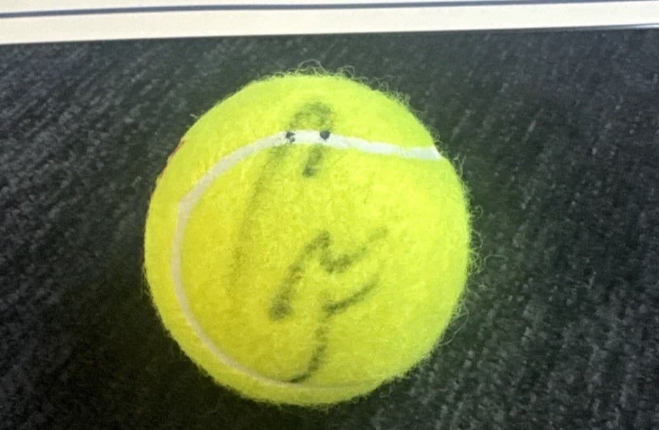 Carlos Alcaraz SIGNED US Open  Autographed TENNIS BALL Auto  w/ COA & Proof !! 2