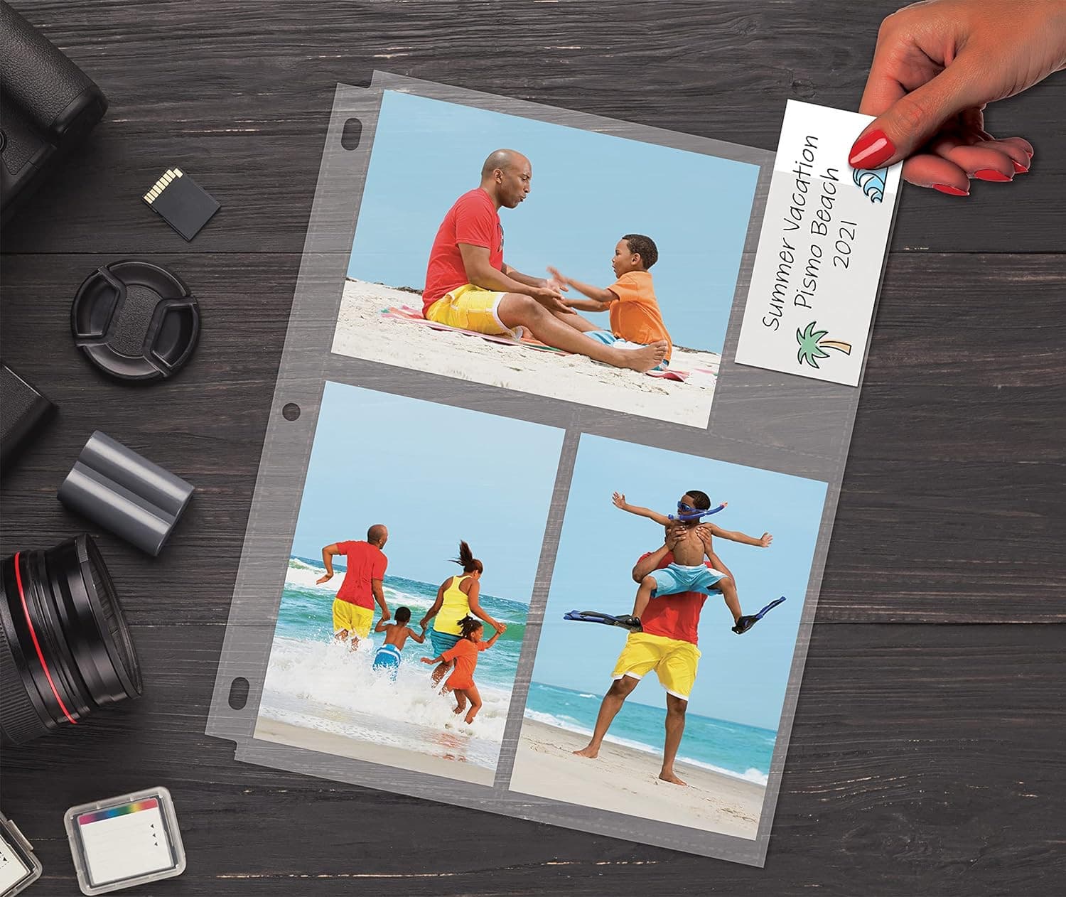 50 Pack 4X6" Photo Album Refill Pages for 3 Ring Binder,Ultra-Clear Photo Sleeve 4