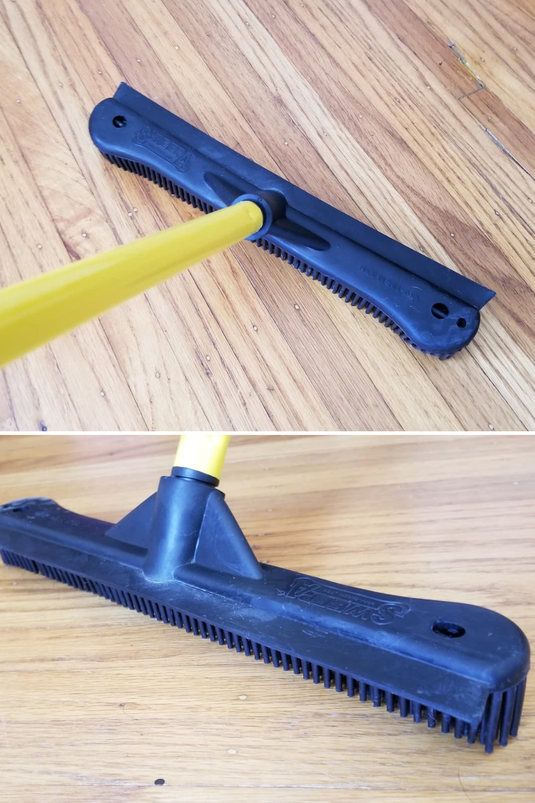 Sweepa S250i Rubber Broom - Complete Set with Telescoping Pole - 12 inch head 3